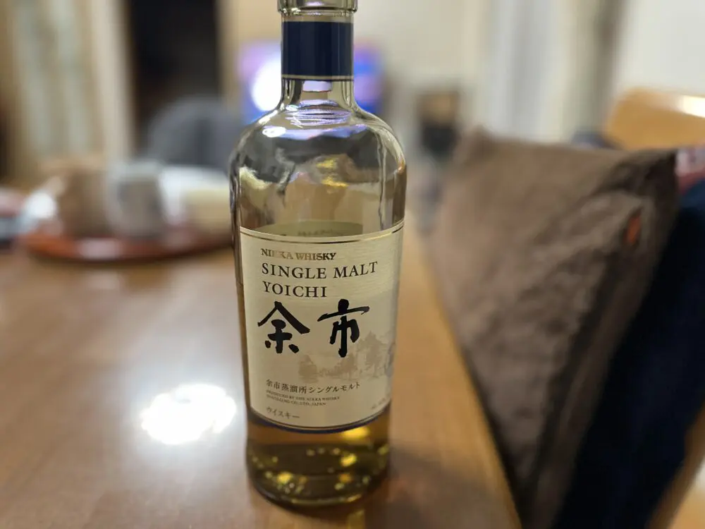 シングルモルト余市のボトル